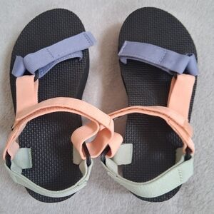 Teva Women's Sandals with Peach, Mint, and Lavender Straps
